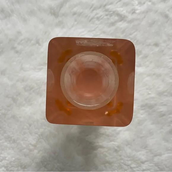 Acrylic signed  square‎ vase - Picture 2 of 4